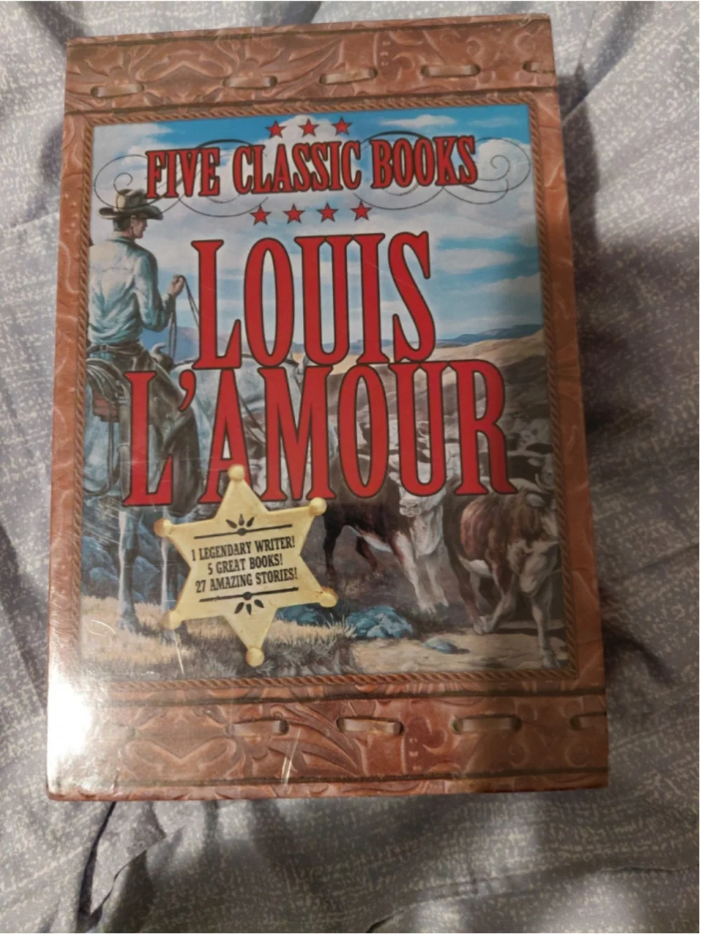 Louis L'Amour: Five Classic Books (27 Stories) Box Set w/ Slip Case